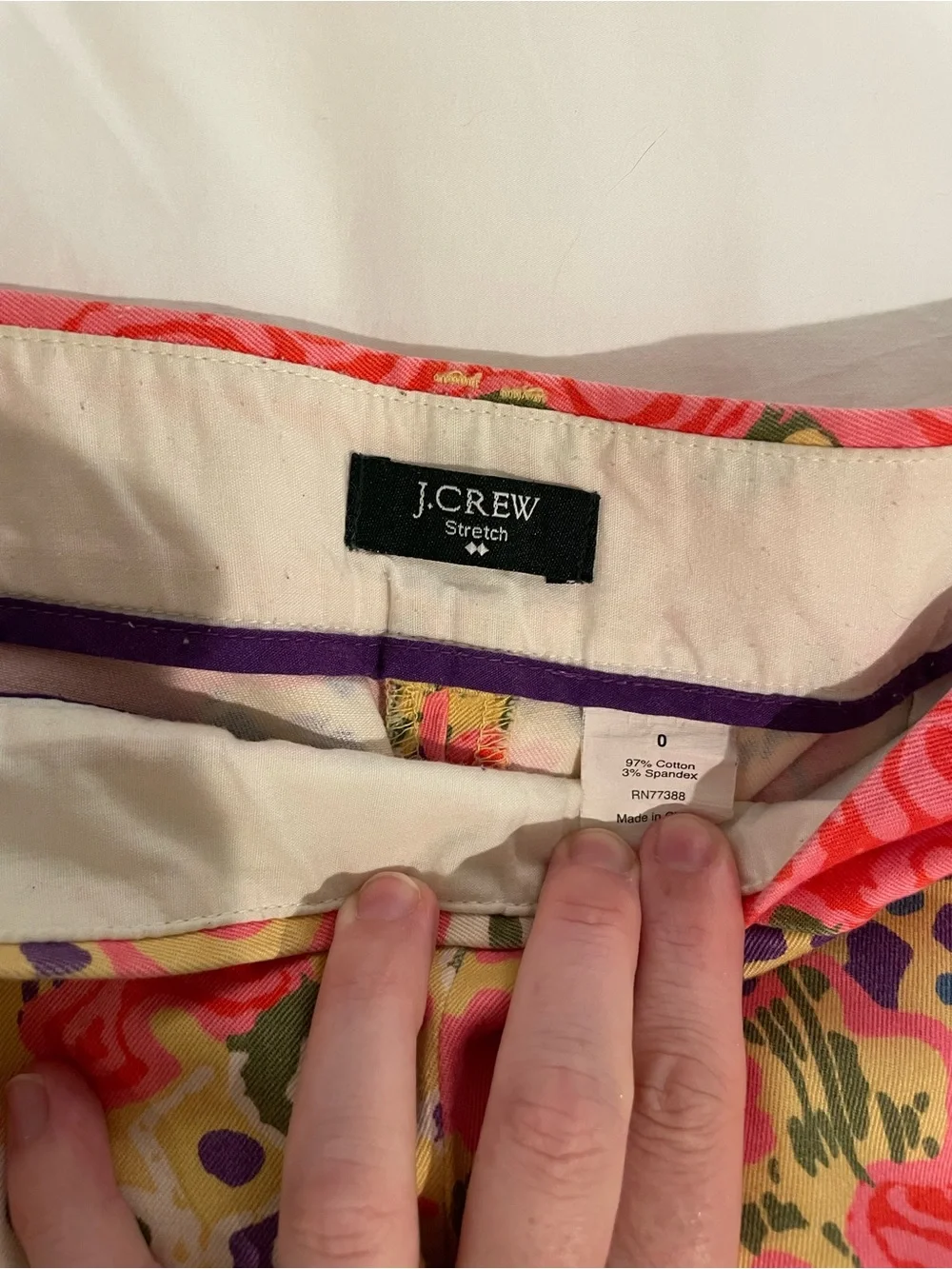 J. Crew floral crew